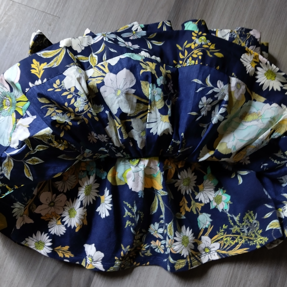 Anthropologie Cinched Floral Tube Top NWOT - Picture 8 of 11